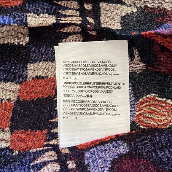 Farm Rio Ainika Tapestry Blue Maxi Skirt Tiered Size M - Picture 13 of 16